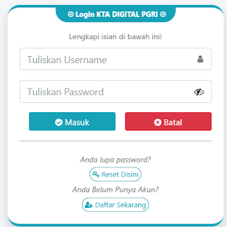 Register PGRI Aceh Tenggara - Persatuan Guru Republik Indonesia Cabang Aceh Tenggara